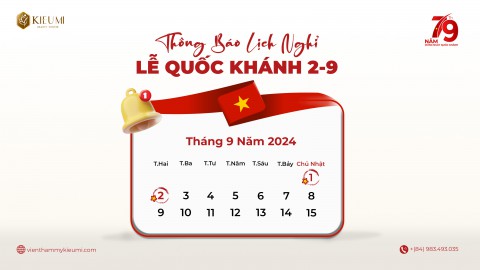  THÔNG BÁO LỊCH NGHỈ LỄ QUỐC KHÁNH 2/9/24 