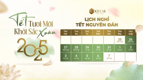  THÔNG BÁO LỊCH NGHỈ TẾT NĂM 2025 